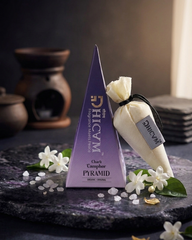 DHICAM Aroma Pyramid – Charli | Bhimseni Camphor Car & Room Freshener | 100% Natural | Zero Synthetic