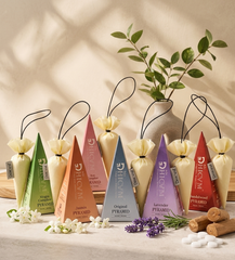 DHICAM Premium Camphor Pyramid Collection – Rose, Mogra, Lavender, Sandalwood & Oud Fragrance | Long Lasting Home & Car Freshener