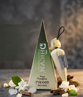 DHICAM Aroma Pyramid – Mogra | Bhimseni Camphor Car & Room Freshener | 100% Natural | Zero Synthetic
