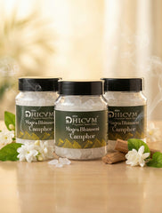 DHICAM Mogra Bhimseni Camphor | 100% Natural | Divine Floral Fragrance | Zero Synthetic