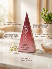 DHICAM Aroma Pyramid – Ratrani | Bhimseni Camphor Car & Room Freshener | 100% Natural | Zero Synthetic